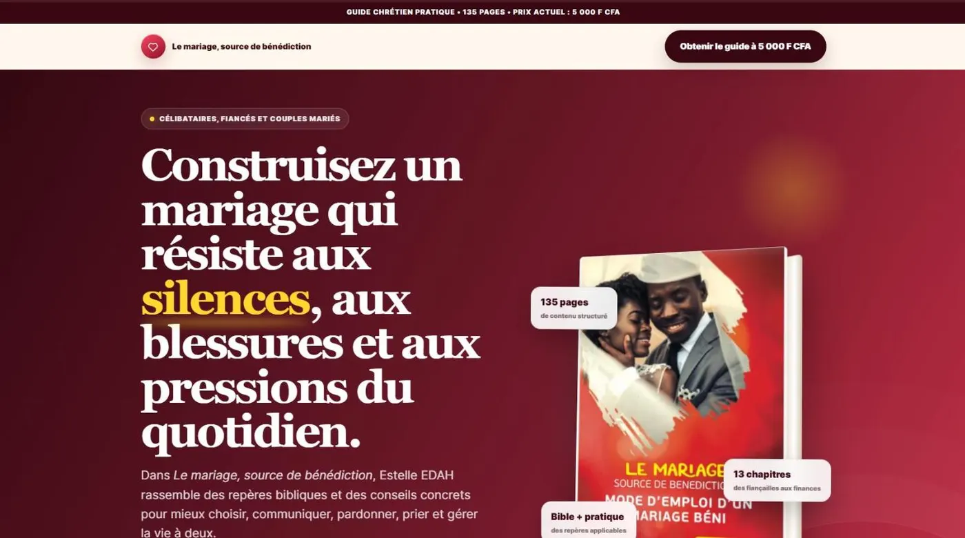 Capture du site Estelle Edah